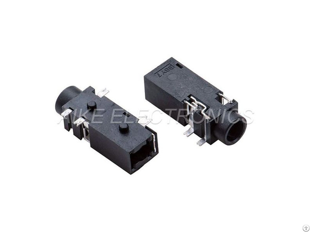 Audio Jack Receptable Smt Contacts With 2 Position Hosts