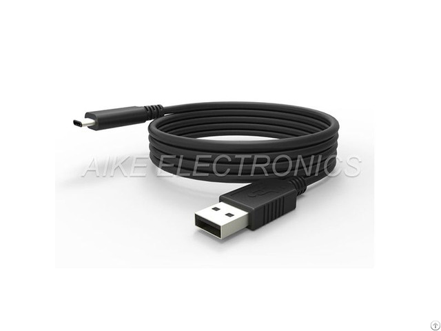 Usb Am 2 0 To Type C Male Cable Overmold Black