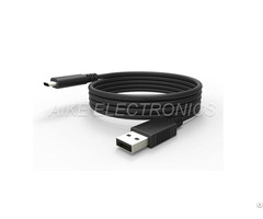 Usb Am 2 0 To Type C Male Cable Overmold Black