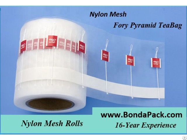 Nylon Mesh Pyramid Tea Bag Materials In Film Roll