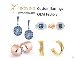 Custom Earrings Gold Plated Silver Jewelry Supplier And Wholesaler
