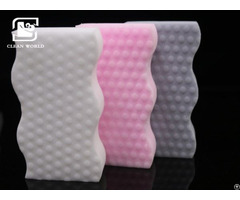 High Density Customized Kitchen Cleaning Wave Shape Sponge Melamine Foam