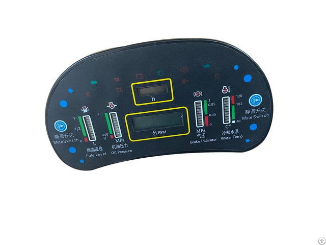 Motor Grader Instrument Panel Cluster