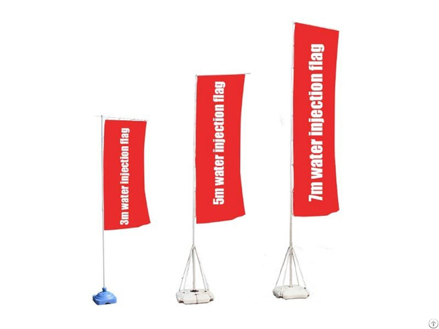 Plastic Water Injection Flag Stand With High Quality