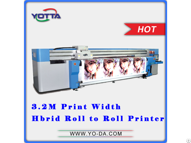 Pvc Film Roll Printing Machine Uv Hybrid Printer Yd3200 Rc