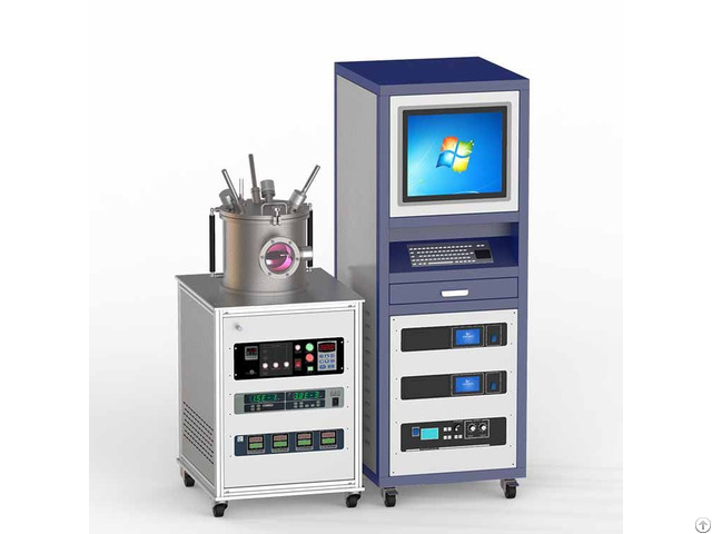 Three Targets Magnetron Co Sputtering Pvd Coater With Dc And Rf Power Supply