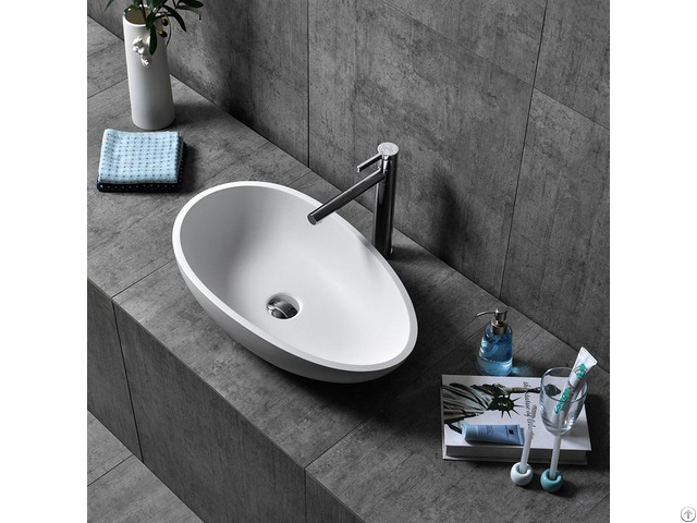 Solid Surface Bathroom Wash Sink Artificial Stone High End Basins Manufacturer And Supplier In China