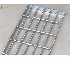 Serrated I Bar Hot Dip Galvanized Steel Grid Walkway Drain Trench Treads