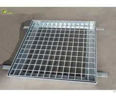 Metal Drain Grate Welded Bar Safety Steel Gird Grating With Angle Frames