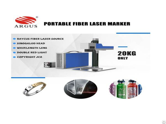 Argus 20w 30w 50w Portable Fiber Laser Marking Machine For Jewelry Metal Ring Engraving