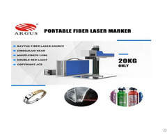 Argus 20w 30w 50w Portable Fiber Laser Marking Machine For Jewelry Metal Ring Engraving