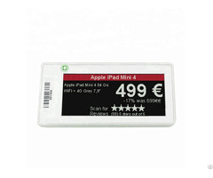 Supermarket Esl 433 Mhz Frequency E Ink Display Label Electronic Price Tags