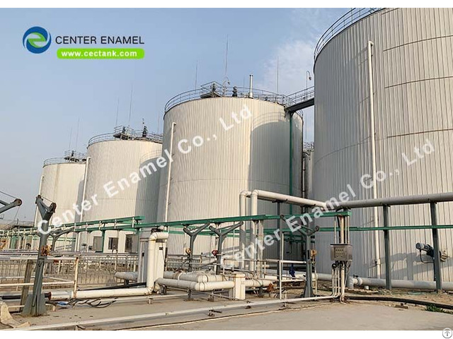 Easily Expanded And Dismantled Glass Fused To Steel Industrial Liquid Tanks For Biogas Storage