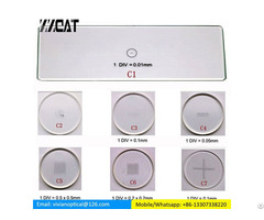 C1 C7 Optical Glass Microscope Measurement Calibration Slides Eyepiece Reticle
