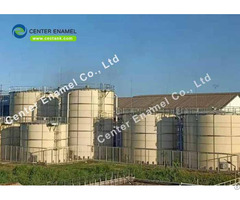 Glass Lined Steel Anaerobic Digester Tank For Large Biogas Plant