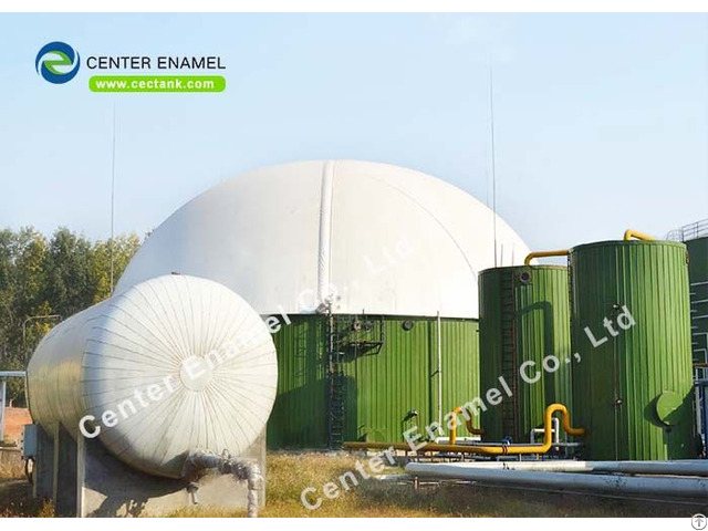 Stainless Steel Bolted Anaerobic Digester Tank For Large Biogas Project Easy To Clean