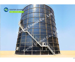 Center Enamel Glass Lined Steel Tanks For Potable Water Storage