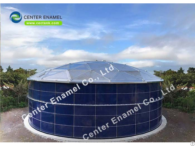 Glass Lined Steel Anaerobic Digester Tanks For Bio Energy Projects High Air Tightness