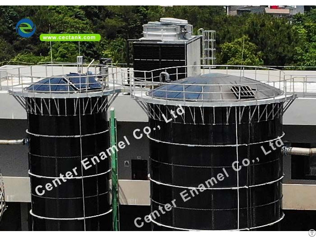 Abrasion Resistance Glass Lined Steel Anaerobic Digester Tank For Potable Drinking Water Storage