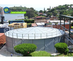 Glossy Waste Water Tanks Glass Fused To Steel Municipal Sewage Storage Tank