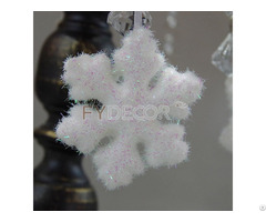 Glittering Snowflake Christmas Handicrafts Hanging Ornament Vintage Gift