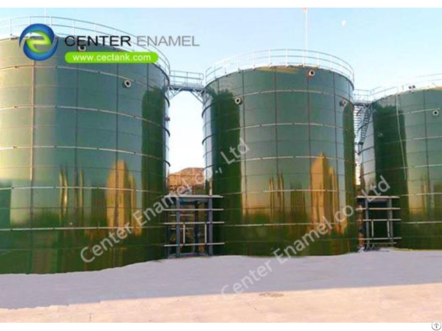 Enamel Coated Steel Dry Bulk Grain Storage Silos With Excellent Corrosion Resistance