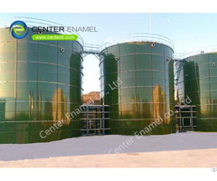 Enamel Coated Steel Dry Bulk Grain Storage Silos With Excellent Corrosion Resistance