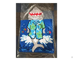 Cotton Kids Wholesale Hooded Poncho Baby Beach Towel Ykt7058