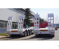 Low Bed Loader 3 Axle 80 90 Tons Trailer For Sale In Zambia