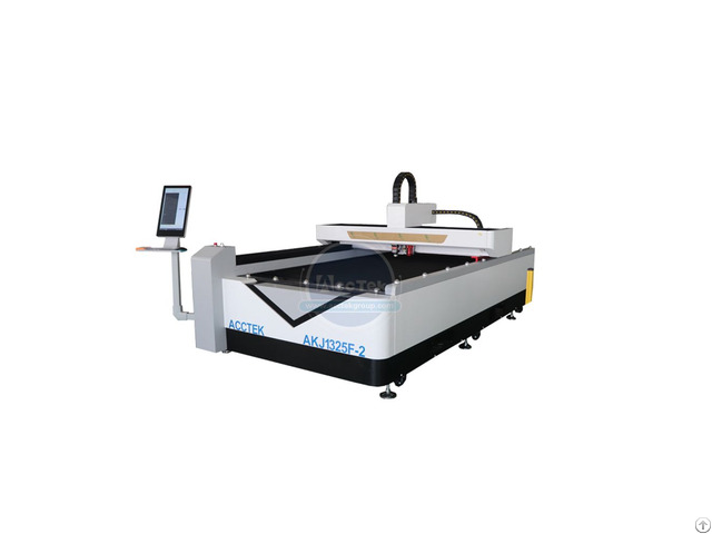 Metal And Nonmetal Cnc Fiber Laser Cutting Machine Akj1325f 2