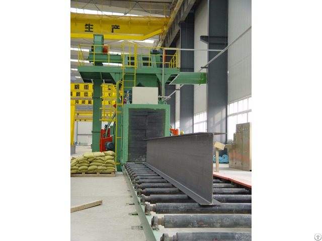 Structural Steel Through Type Shot Cleaning Machine