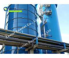 Double Coating Anaerobic Digester Tank For Wastewater Treatment Industry Bolted Steel