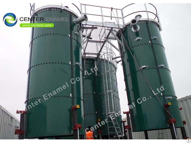 Customized Design Glass Fused To Steel Anaerobic Digester For Effluent Treatment