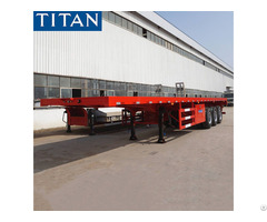 Several Kinds Of Suspensions For Container Flat Bed Semi Trailer