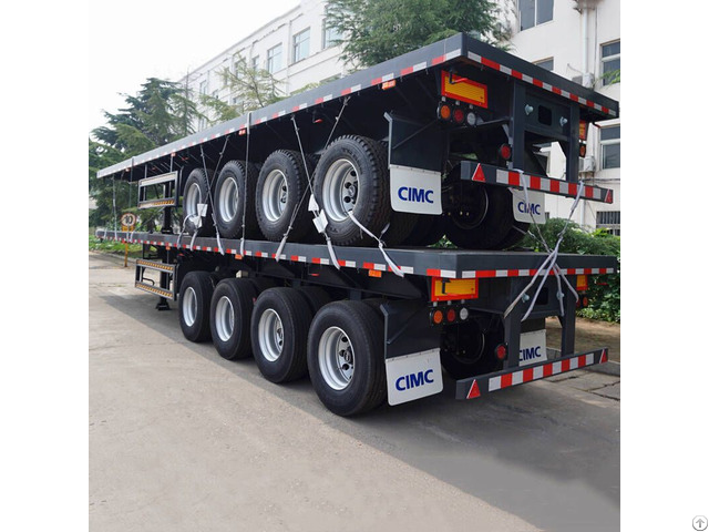 Cimc 4 Axle Flat Bed Trailer