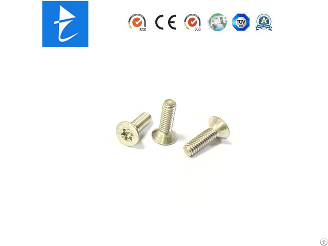 Custom Steel Nickel Plated Rust Anti Torx Socket Flat Head Machine Screws For Outdoor