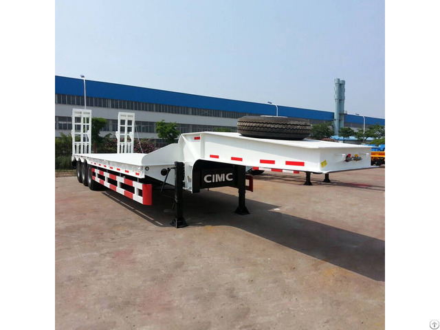 Cimc 60 Tons Lowbed Trailer