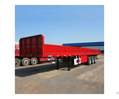 Tri Axle Trailer With Side Wall