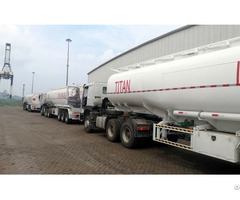 Truck Fuel Tanker Trailer In Guinean