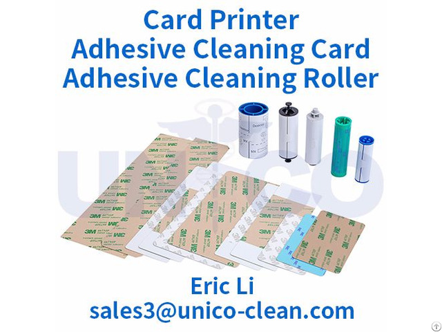 Zebra Magicard Evolis Datacard Fargo Printer Adhesive Cleaning Card And Roller