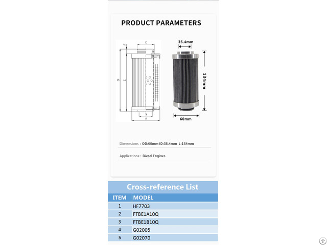 Hydraulic Filter Element