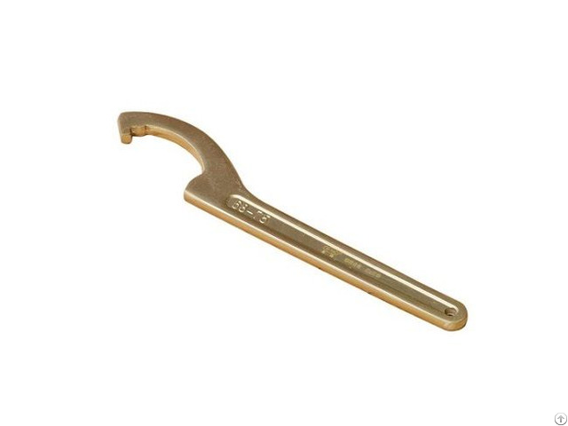 Non Sparking Adjustable Hook Wrench