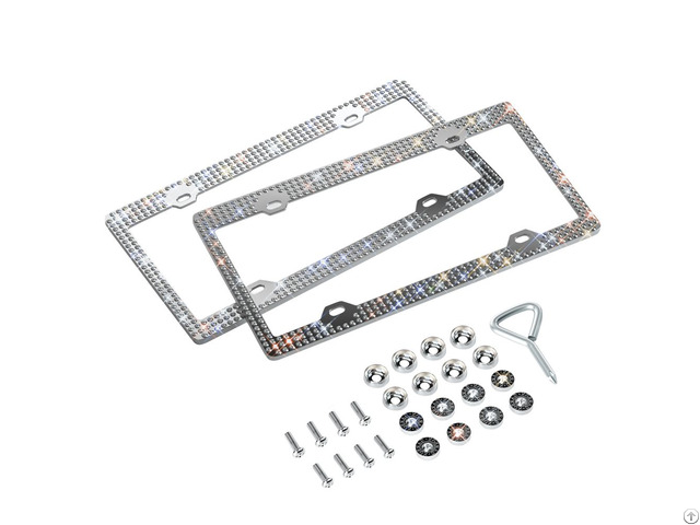 American License Plate Frame With Drill