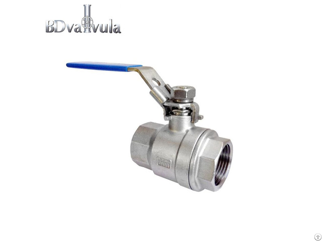 Dn8 Dn100 Stainless Steel 316 Ball Valve With Locking Device
