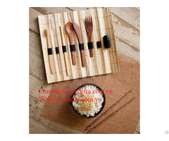 High Quality Coconut Wooden Cutlery Vdelta