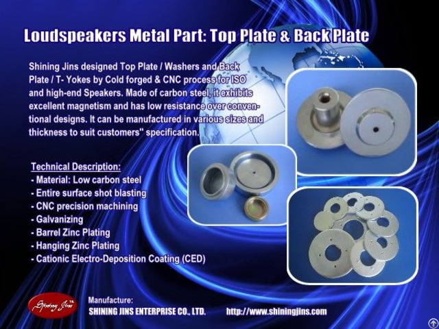 Speakers Part Washer And Back Plate T Yoke