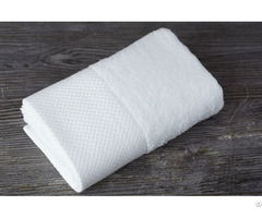 Wholesale Cheap 100 Percent Cotton Dobby White Hotel Hand Towel