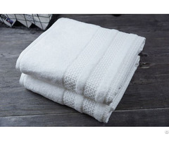 Custom Star Hotel Supplies High Quality Pure White Cotton Towel