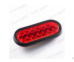 Oval Red 10 Led Brake Stop Turn Trailer Tail Truck Lights