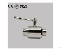 Hygienic Stainless Steel Direct Way Welded Manual Sanitary Ball Valve